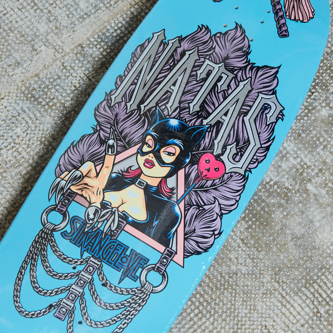 Strange Love Skateboards Natas Kaupas x Sean Cliver Blue
