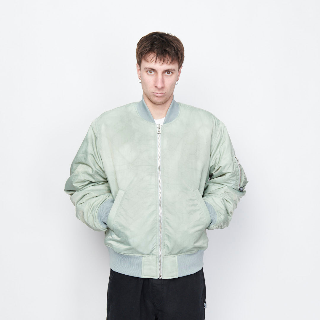 コメント有難うございますstussy DYED NYLON BOMBER stone Lサイズ