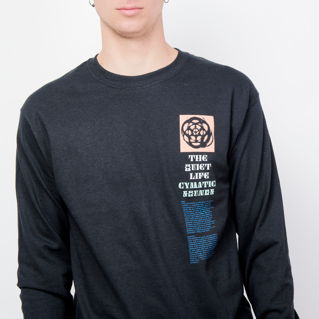 The Quiet Life - Cymatic Sounds Long Sleeve T-Shirt (Black)