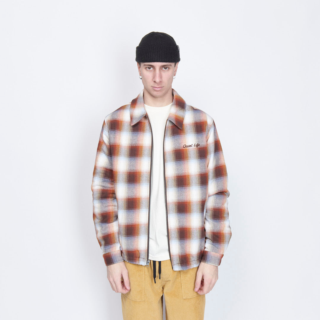 The Quiet Life - Flannel Garage Jacket (Rust)