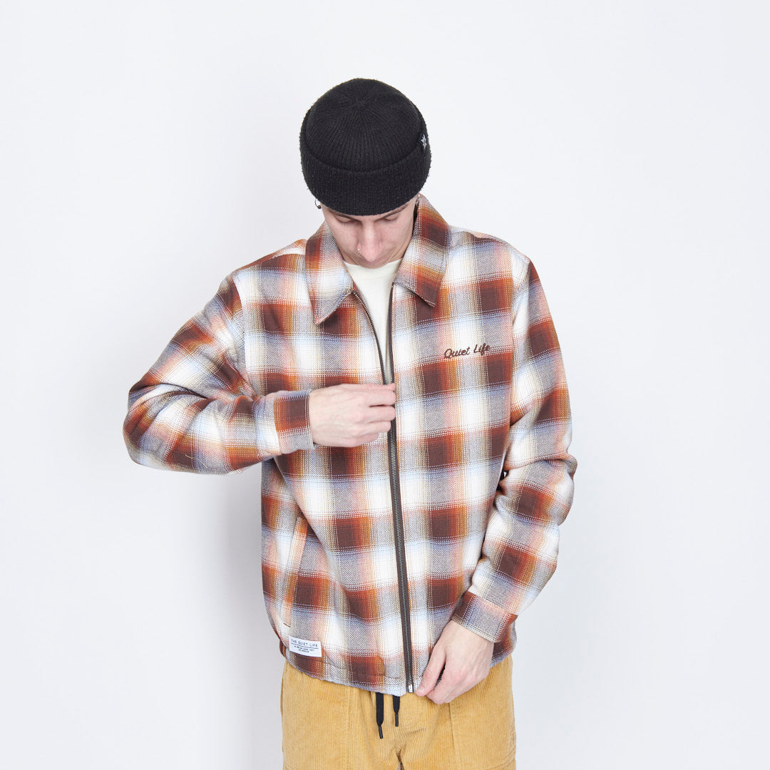 The Quiet Life - Flannel Garage Jacket (Rust)