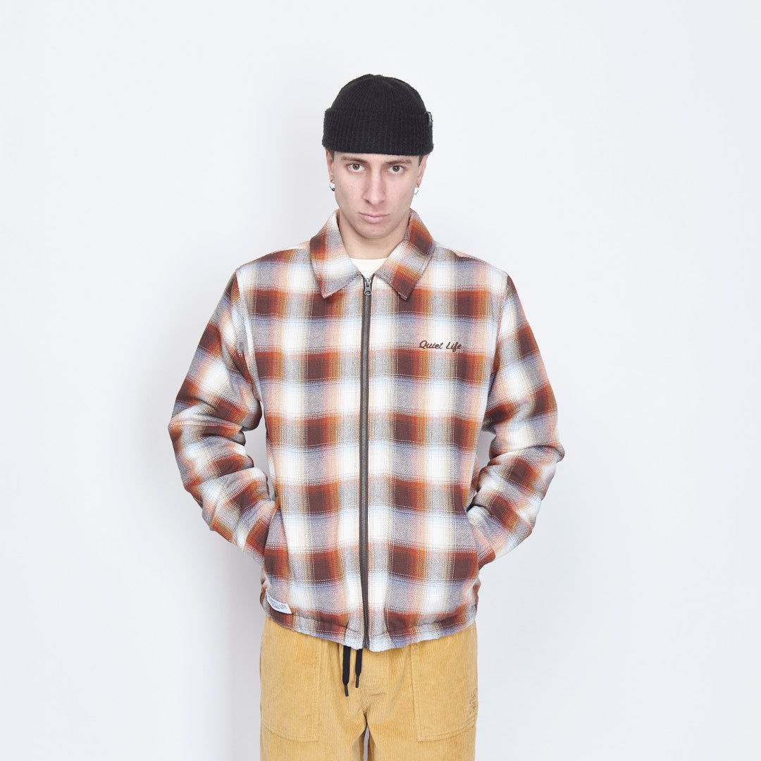 The Quiet Life - Flannel Garage Jacket (Rust)