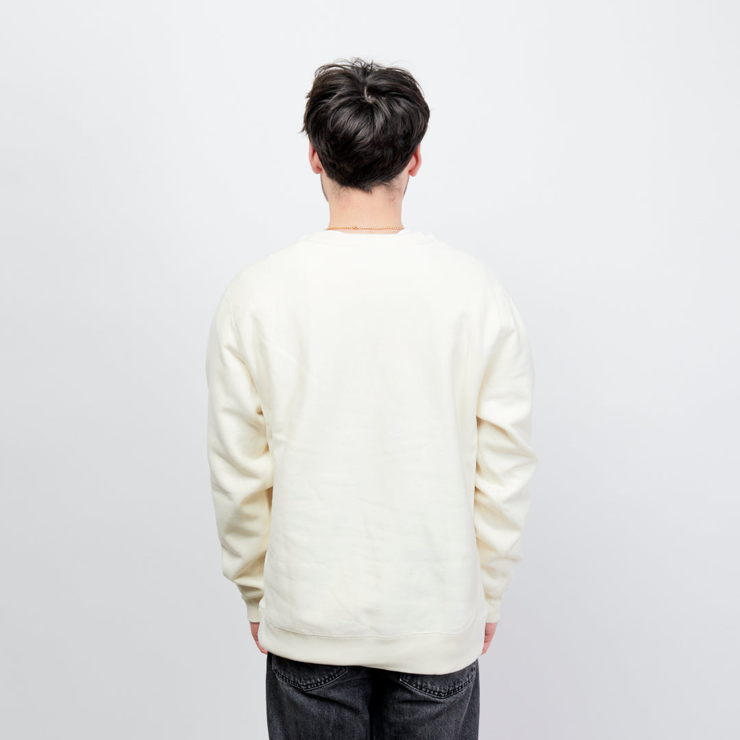 Tired Skateboards Elephant Pattern Crew - White