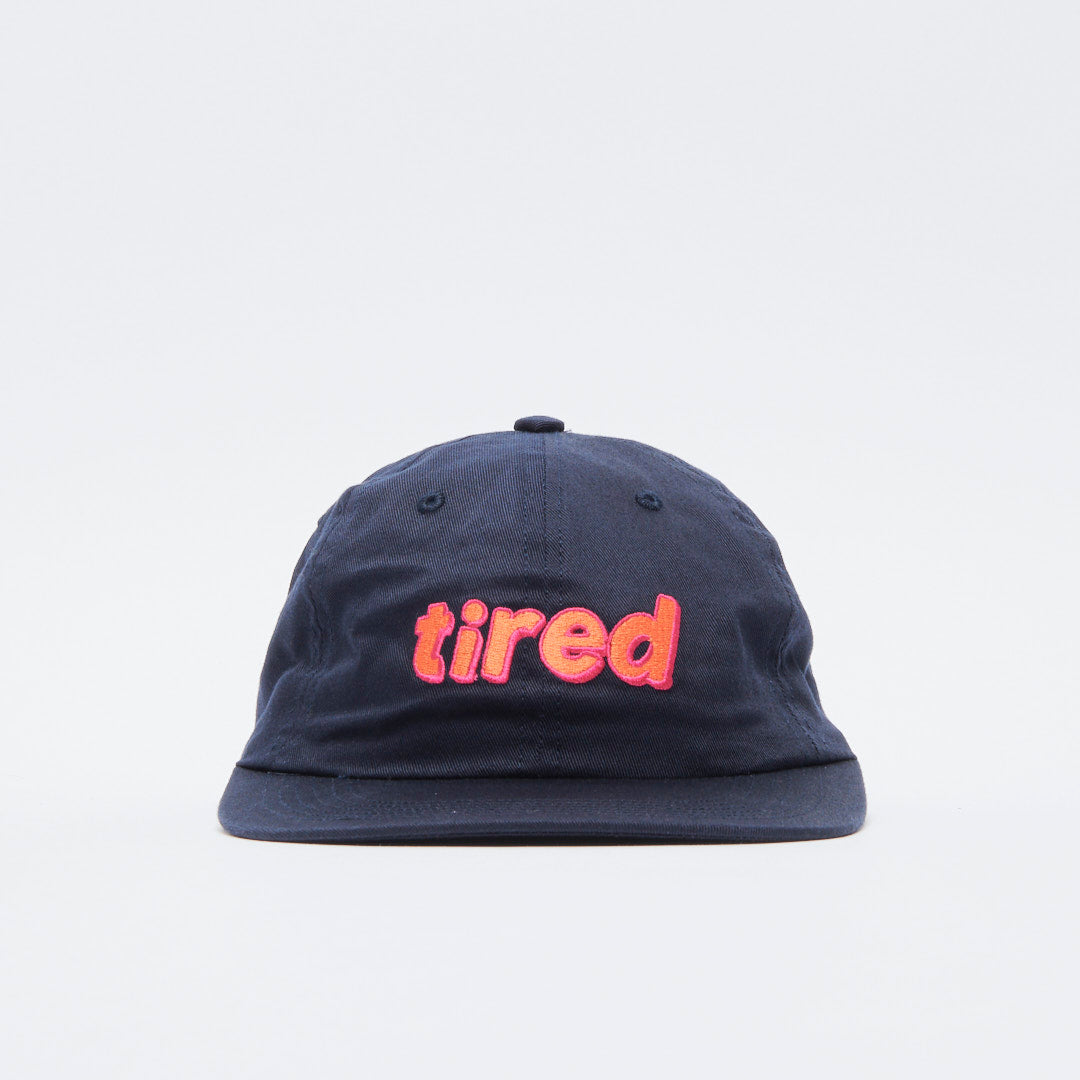 Tired Skateboards - Lower Case Block Cap (Navy)