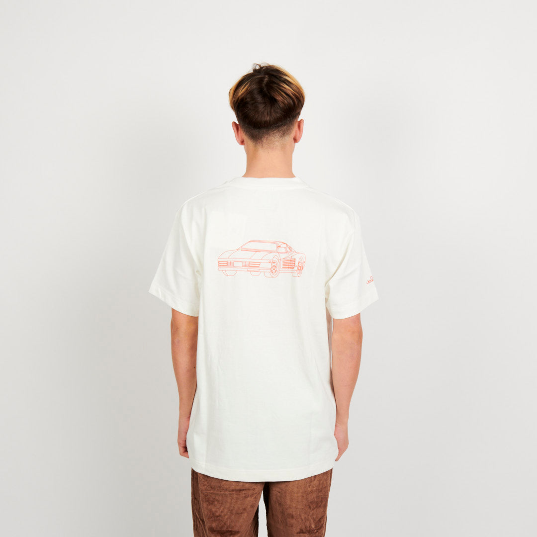 Verlan Ferrari Testarossa T-Shirts - Off White