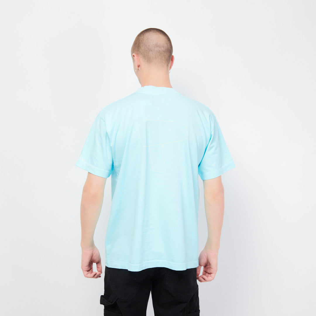 Verlan - T-Shirt Mid-Century Print (Bright Blue)