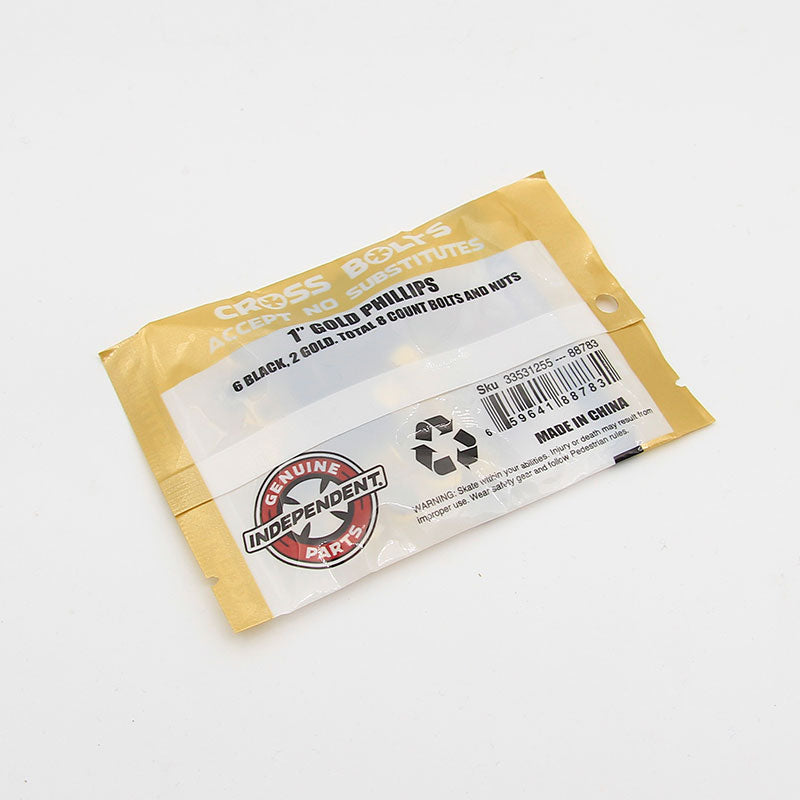 Independent Cross Bolts 1 Phillips Gold Black