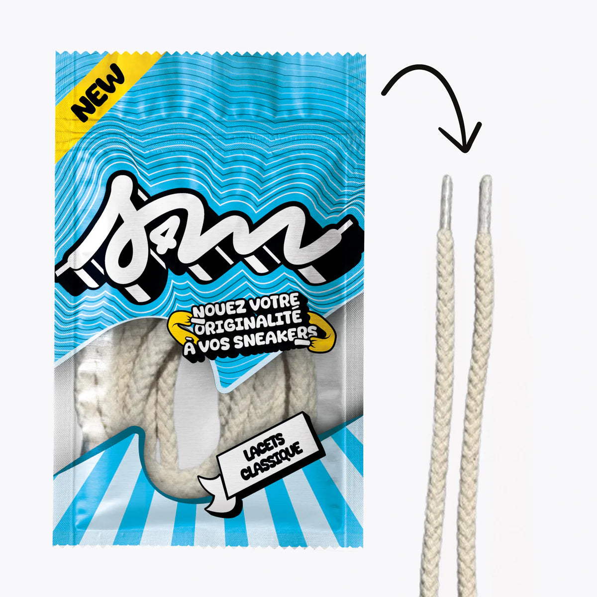Shoelaces - Sell 4 Me - Lace Rope (Beige)