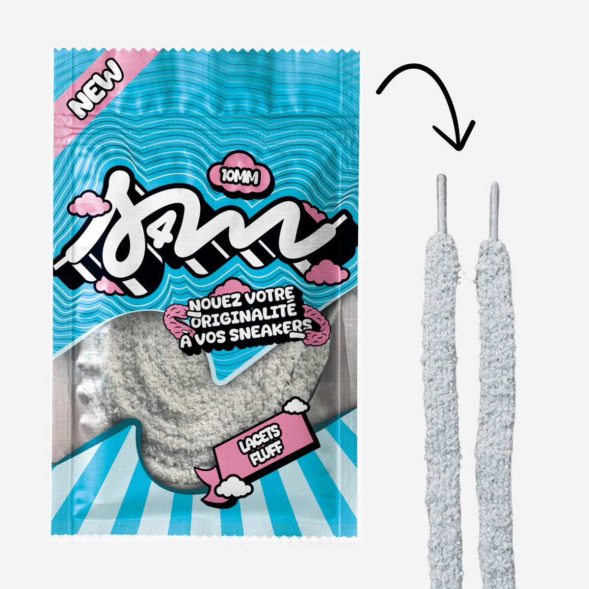 Laces - Sell 4 Me - Fluffy Lace Slim (Grey)