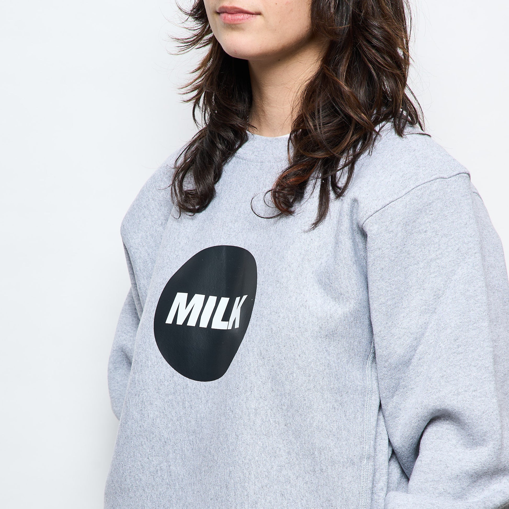 MILK x CHAMPION - Unisex Round Logo Crewneck Made In USA