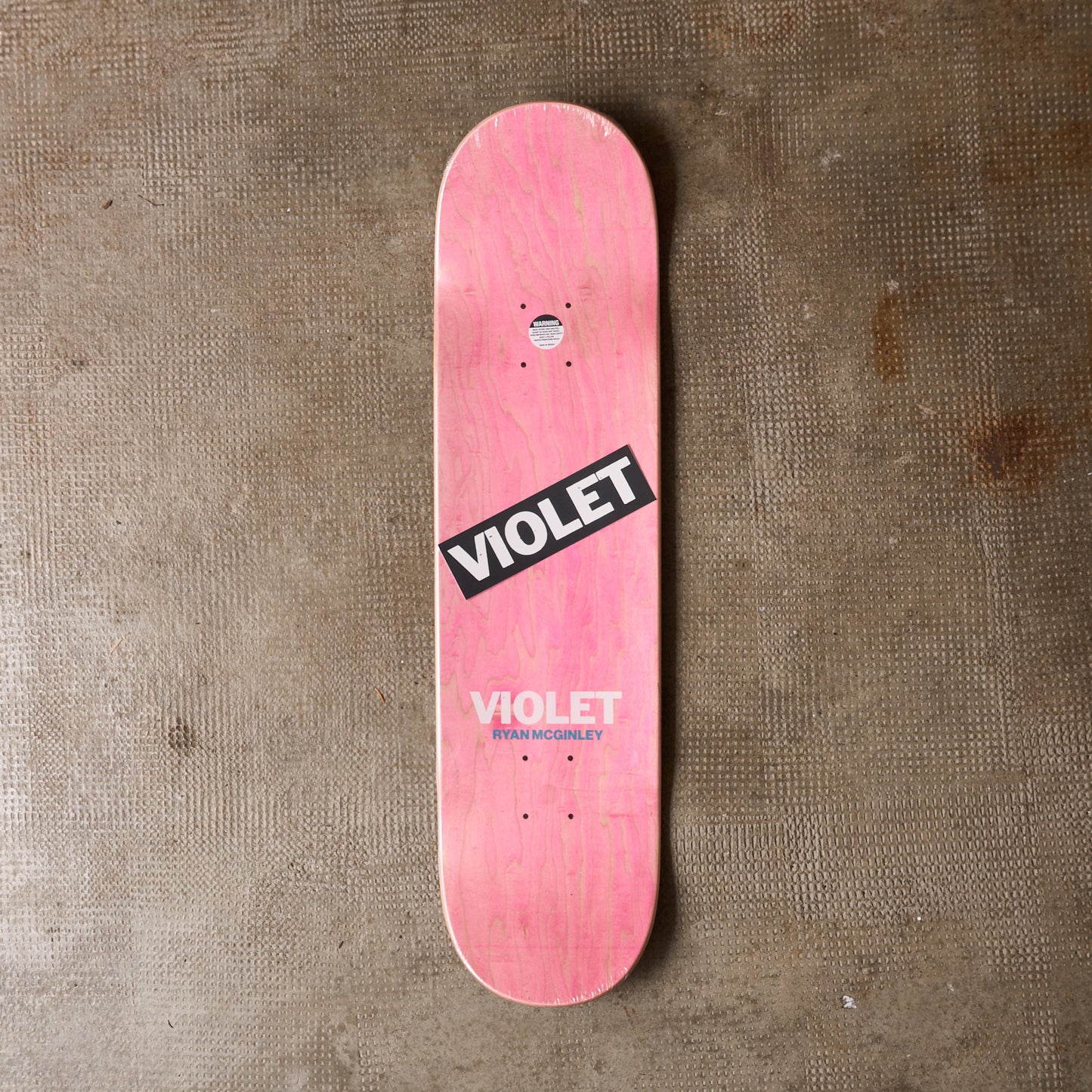 Violet Skateboards -  Ryan McGinley "Lizzy" Deck (Pink) 8.18