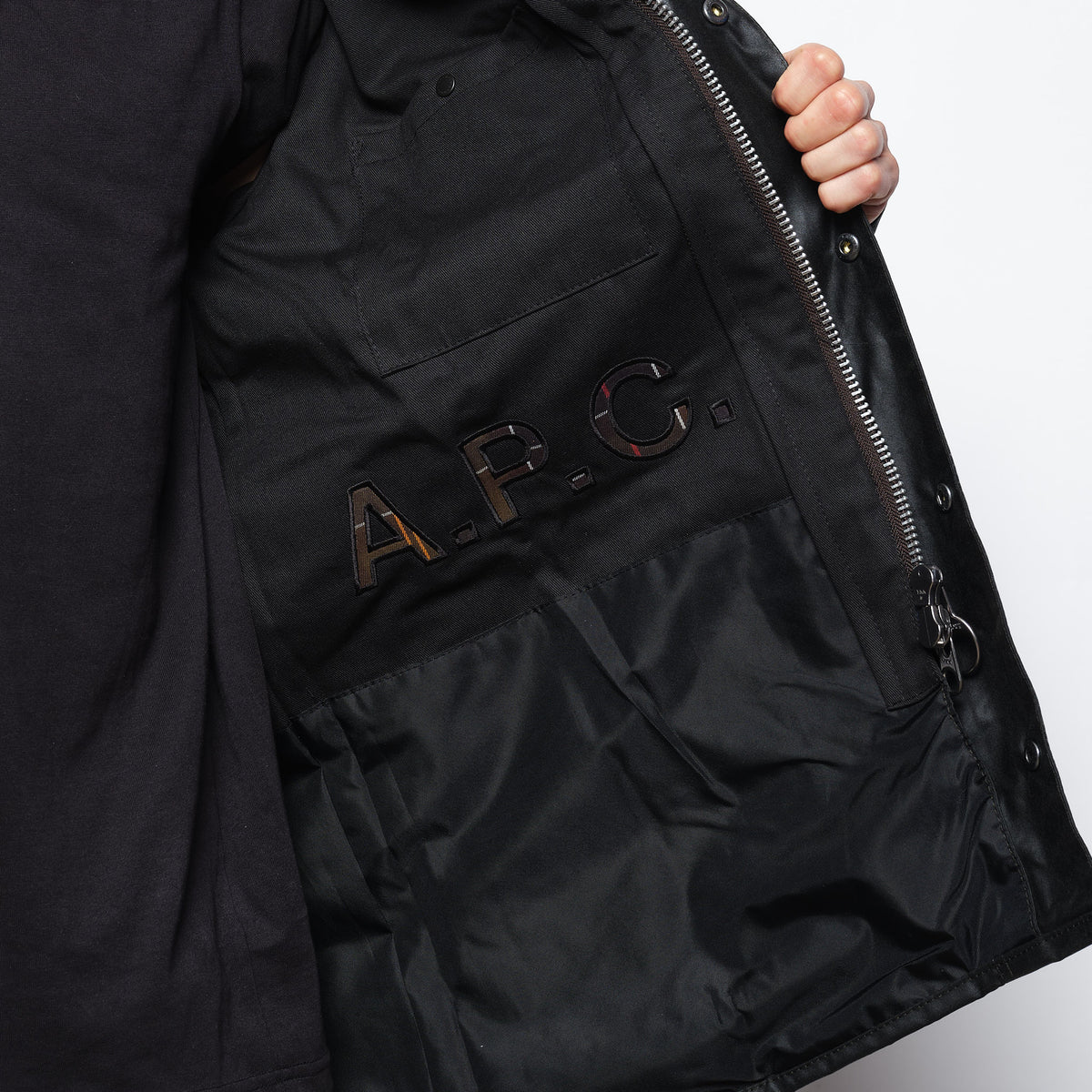 A.P.C x Barbour - Beaufort Wax Jacket Dark Sage