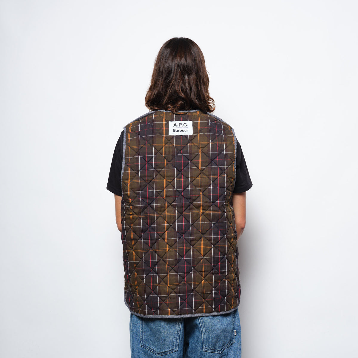 A.P.C x Barbour - Zip In Quilt Liner (Chambray)