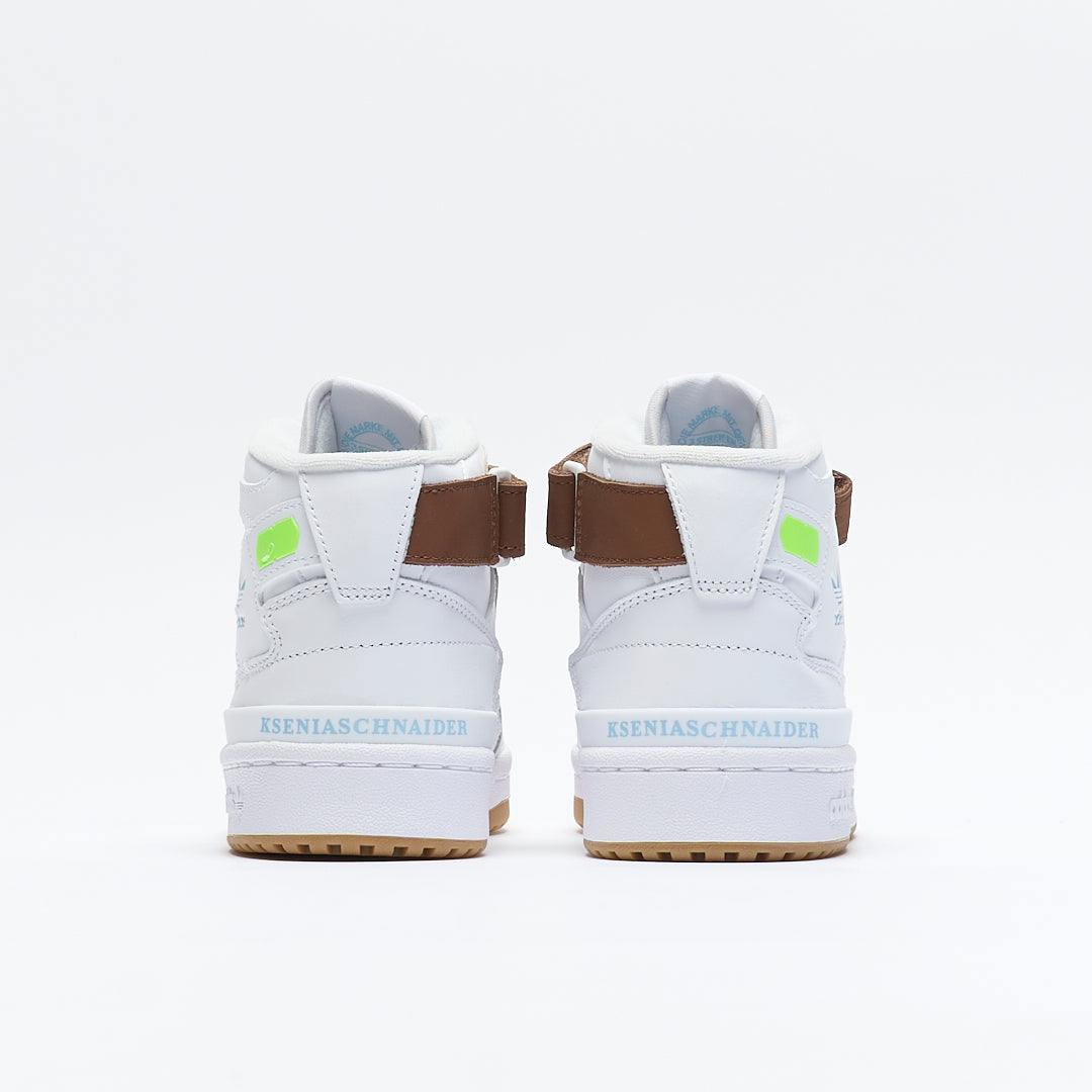 ADIDAS Originals - Forum Mid "Ksenia Schnaider" (White/ Supplier Colour/ Preloved Brown)