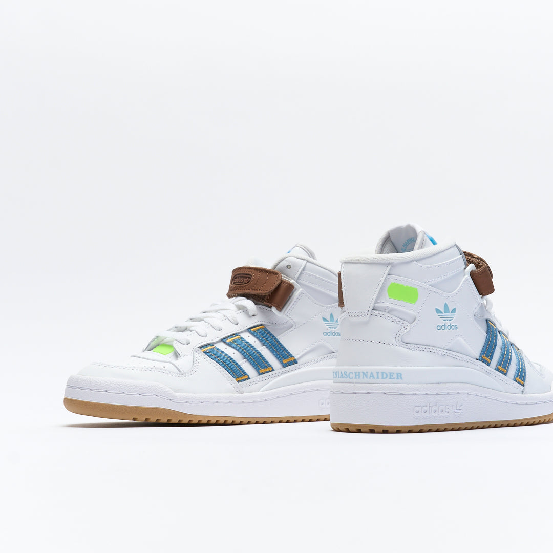 ADIDAS Originals - Forum Mid "Ksenia Schnaider" (White/ Supplier Colour/ Preloved Brown)
