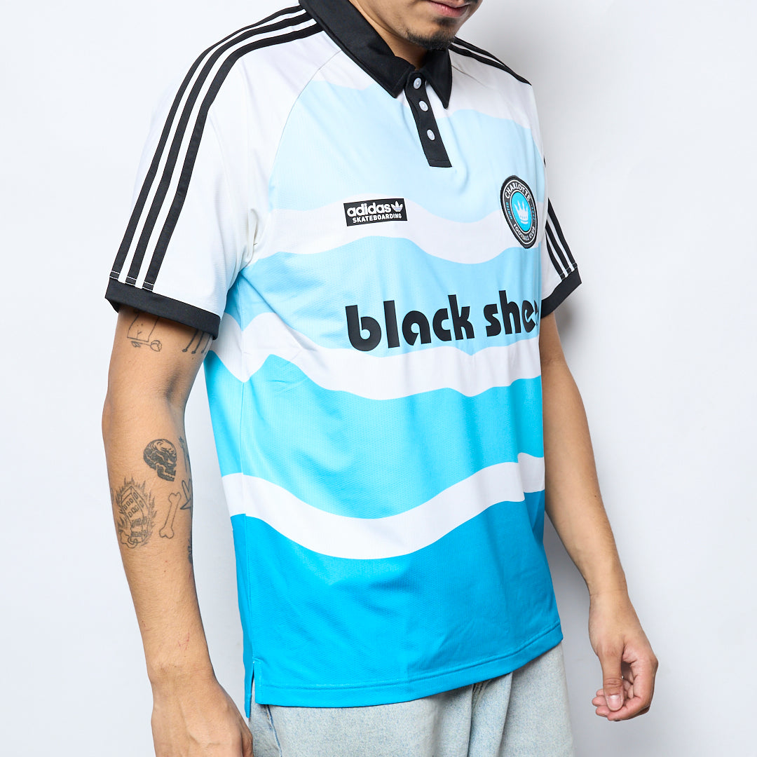 ADIDAS SKATE x Black Sheep - Football Jersey SS "Charlotte FC" (White)