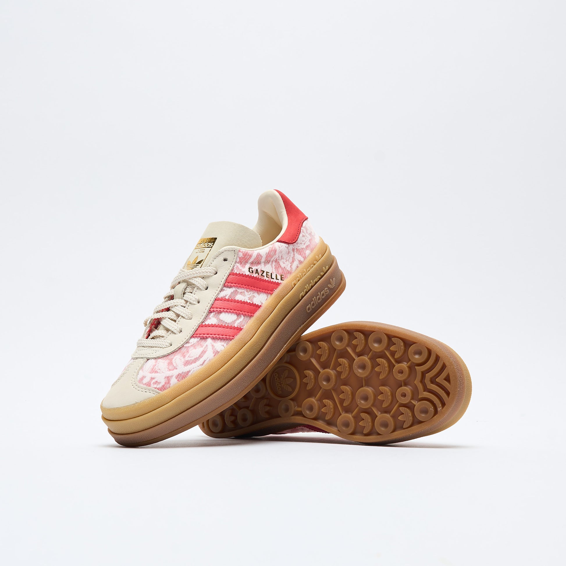 Liberty London x ADIDAS Originals - Gazelle Bold (White/Crew White/Beta Scarlett)