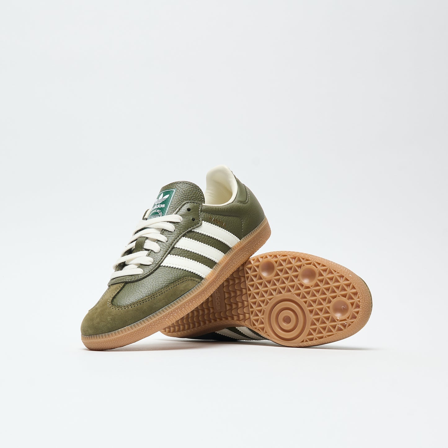 Adidas Originals - Samba OG (Medium Raw Khaki/Off White/Gum)