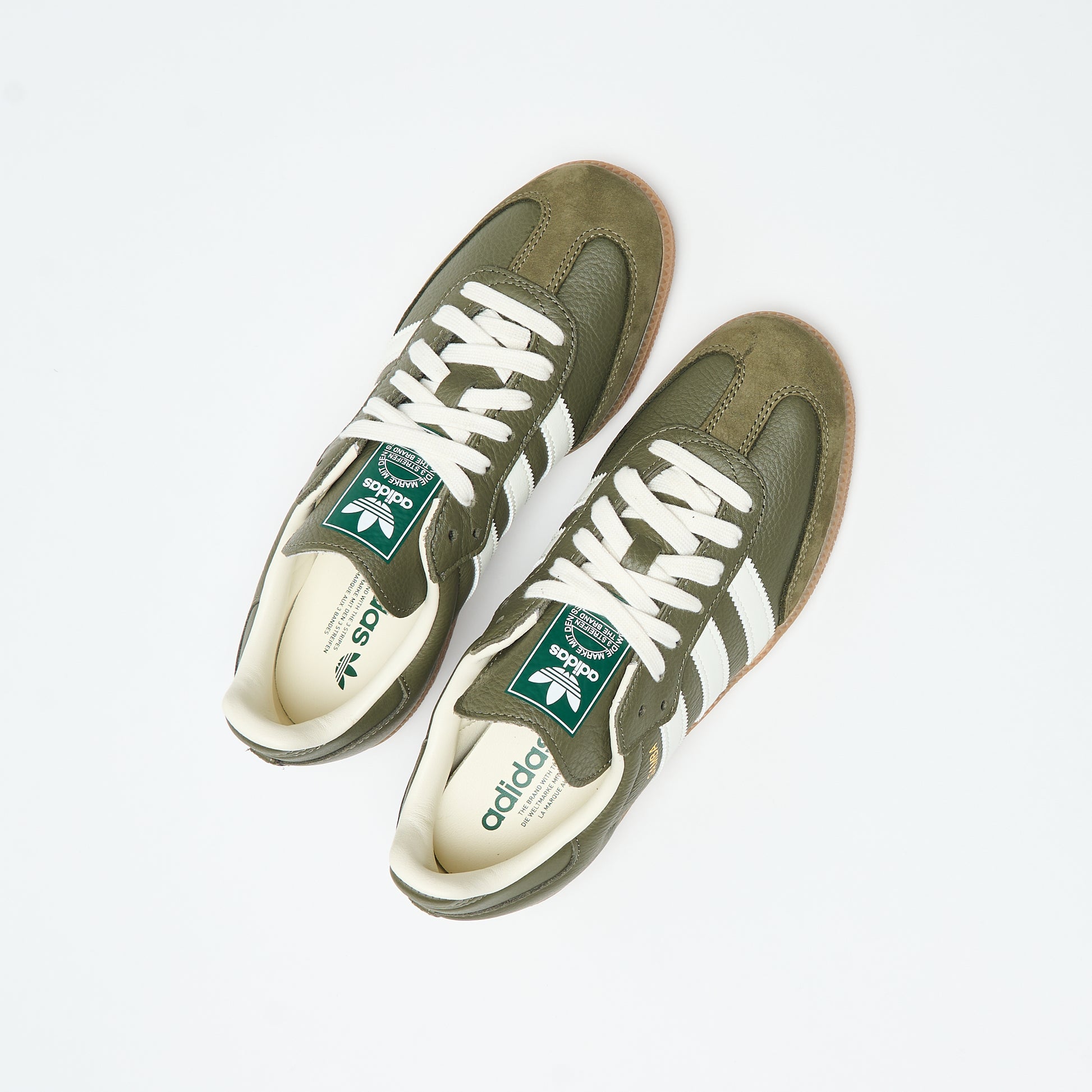Adidas Originals - Samba OG (Medium Raw Khaki/Off White/Gum) MILK STORE Adidas Originals - Samba OG (Medium Raw Khaki/Off White/Gum) MILK STORE