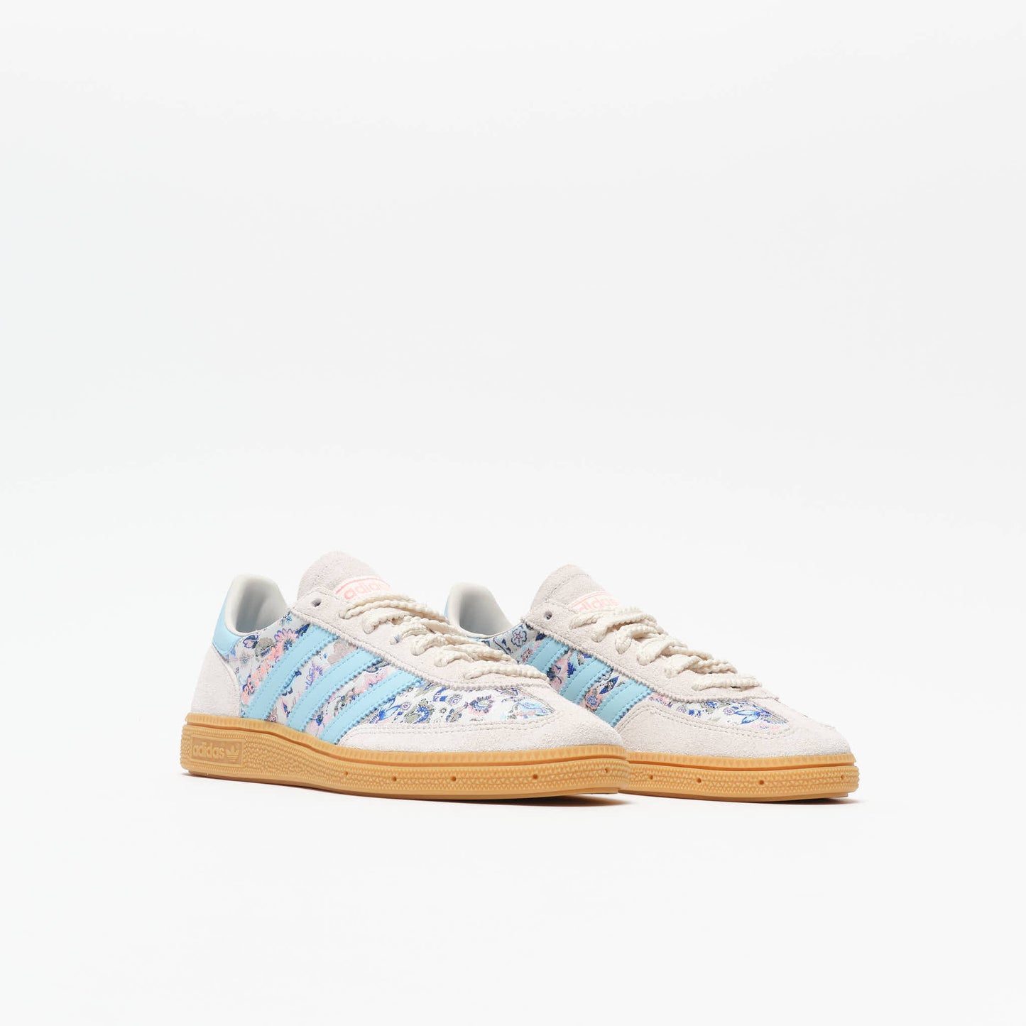 Liberty London x Adidas - Handball Spezial J (Off White/ Ice Blue/ Gum)