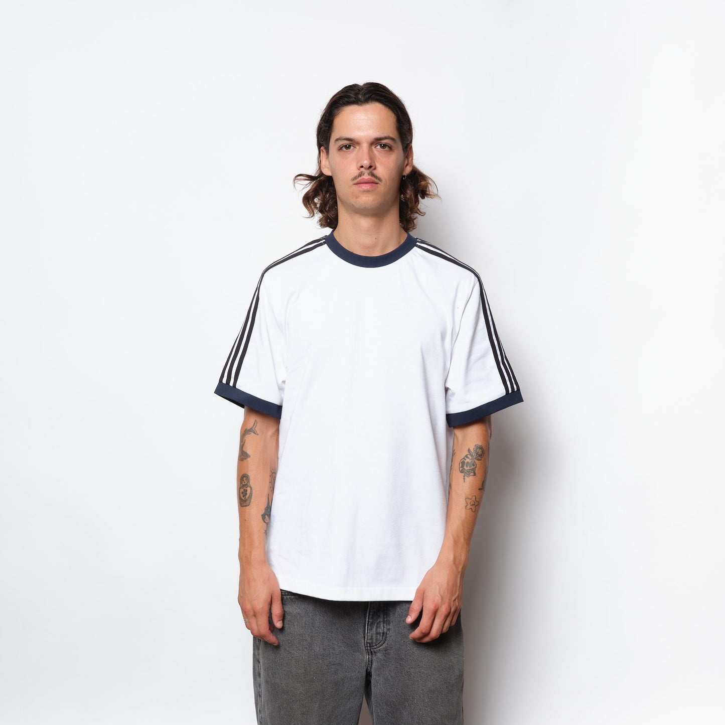 ADIDAS Skateboarding - FS Ringer Tee (White/Black)