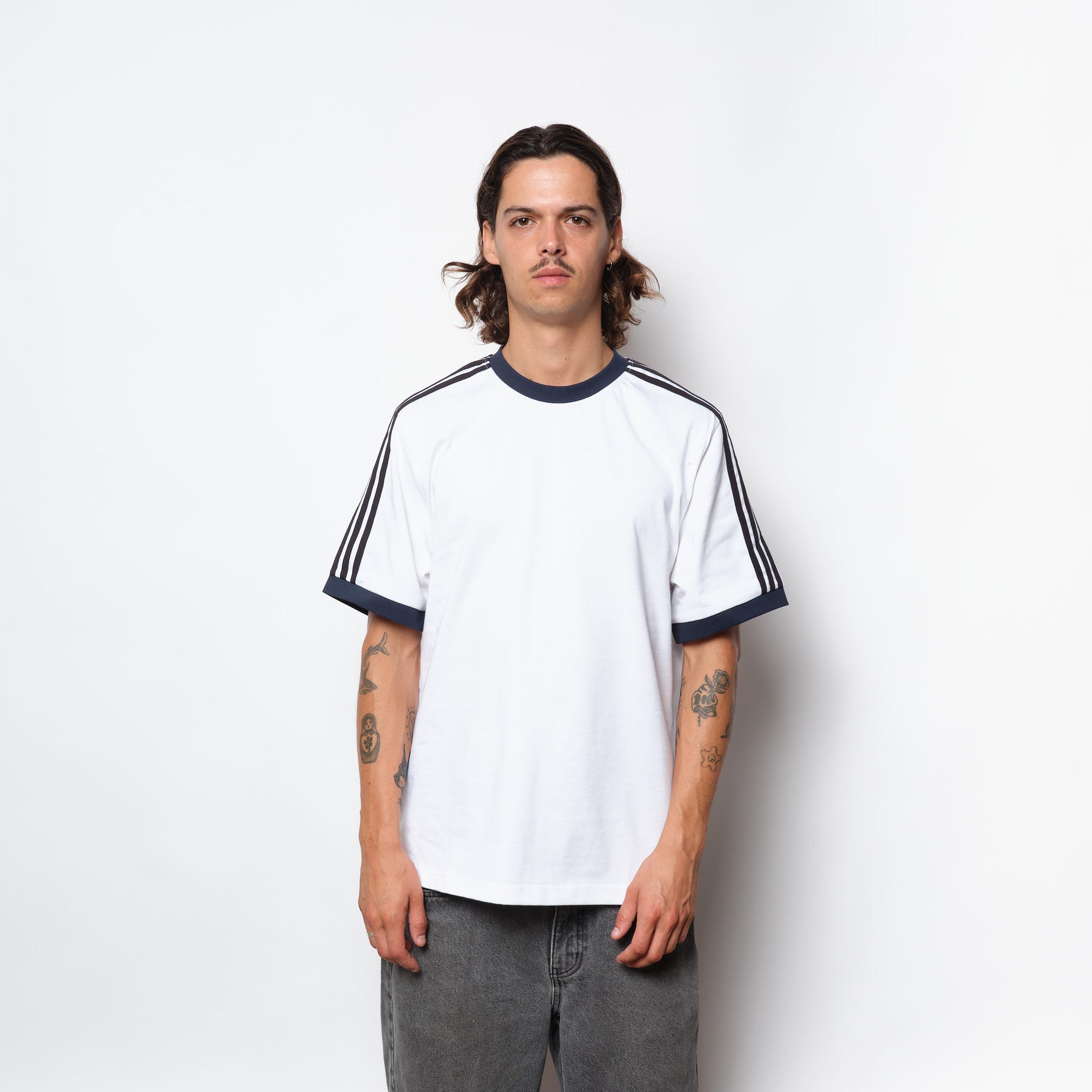 ADIDAS Skateboarding - FS Ringer Tee (White/Black)