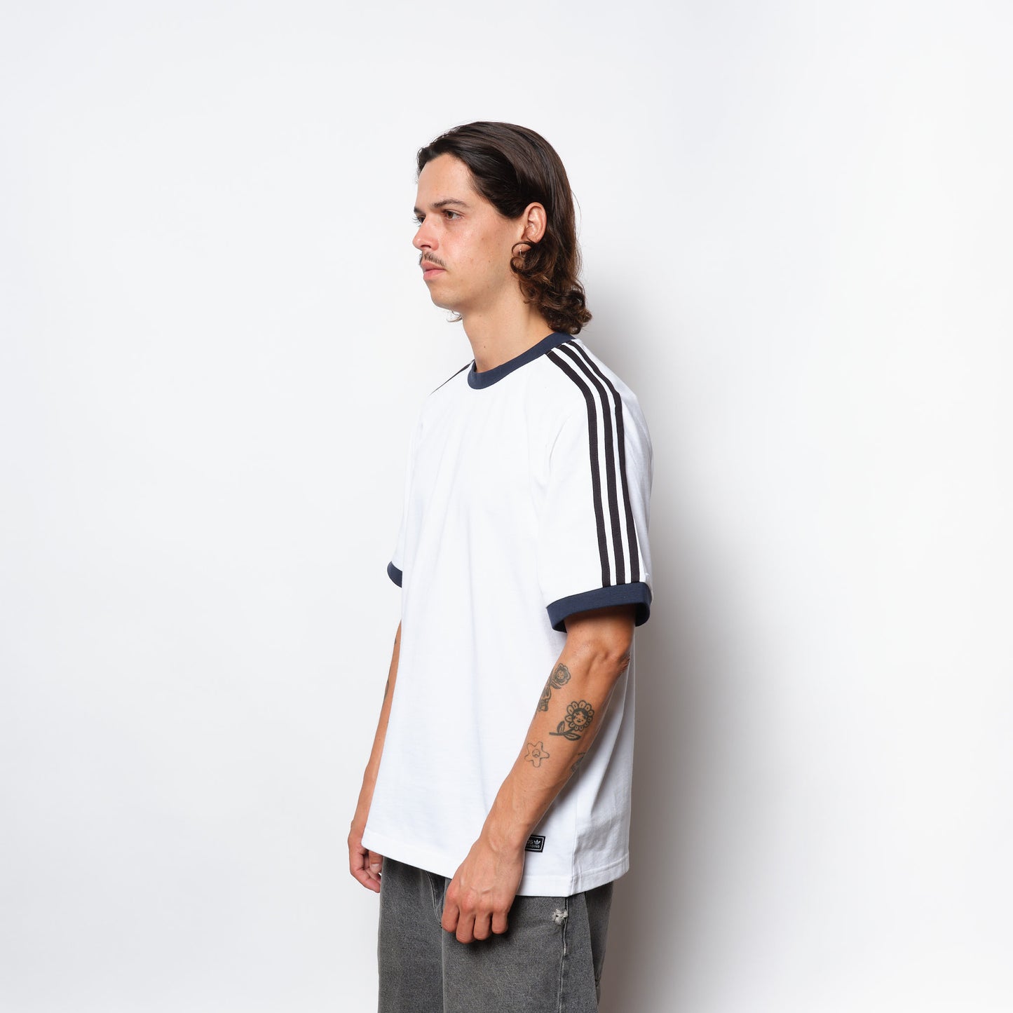 ADIDAS Skateboarding - FS Ringer Tee (White/Black)