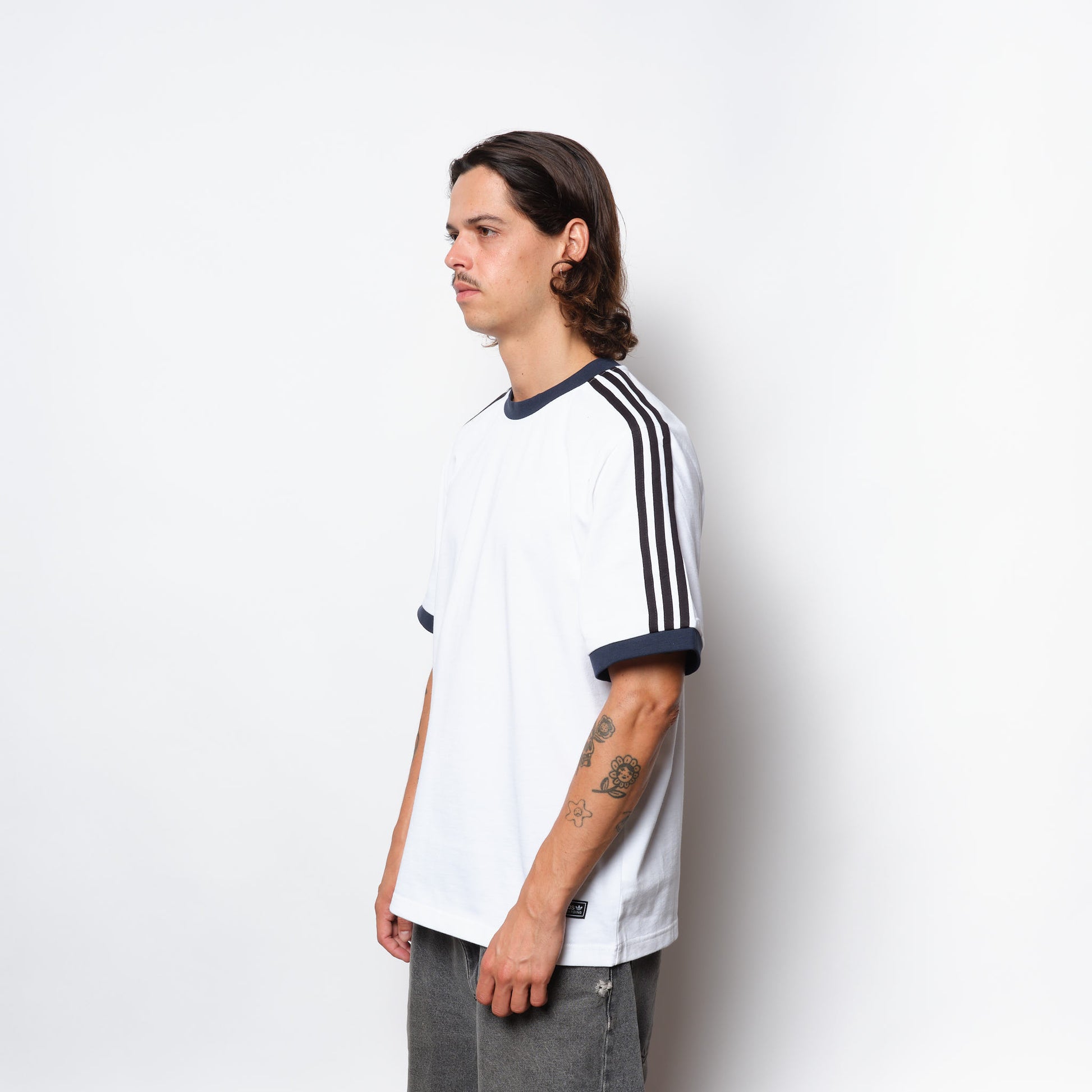 ADIDAS Skateboarding - FS Ringer Tee (White/Black)