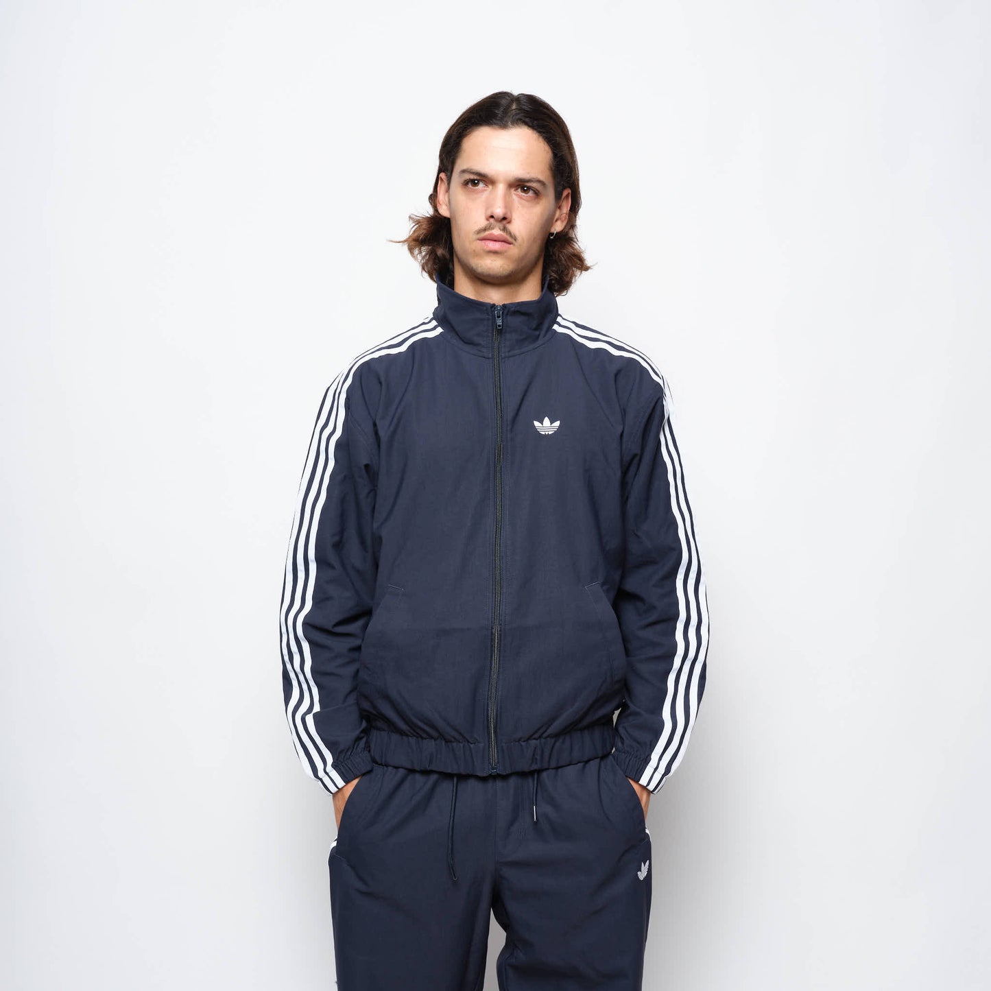 ADIDAS Skateboarding - Superfire Track Top Jacket (Aurora Ink/White)