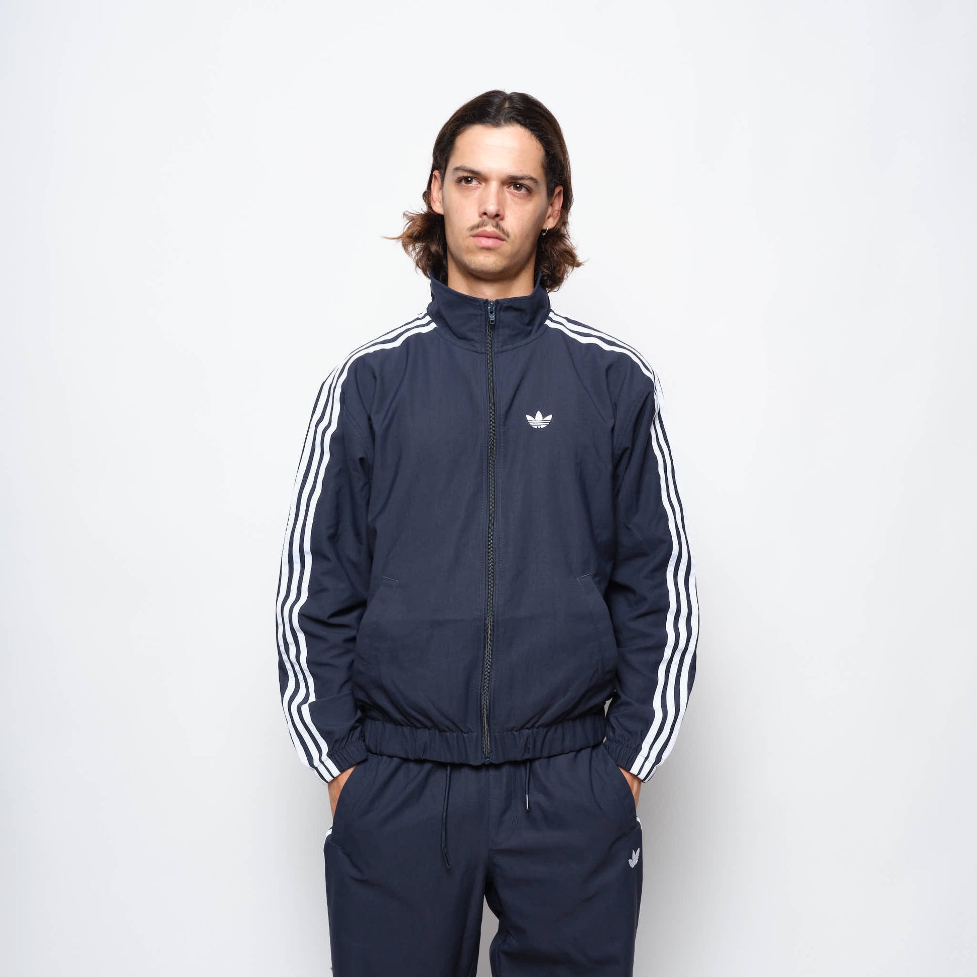 ADIDAS Skateboarding - Superfire Track Top Jacket (Aurora Ink/White)