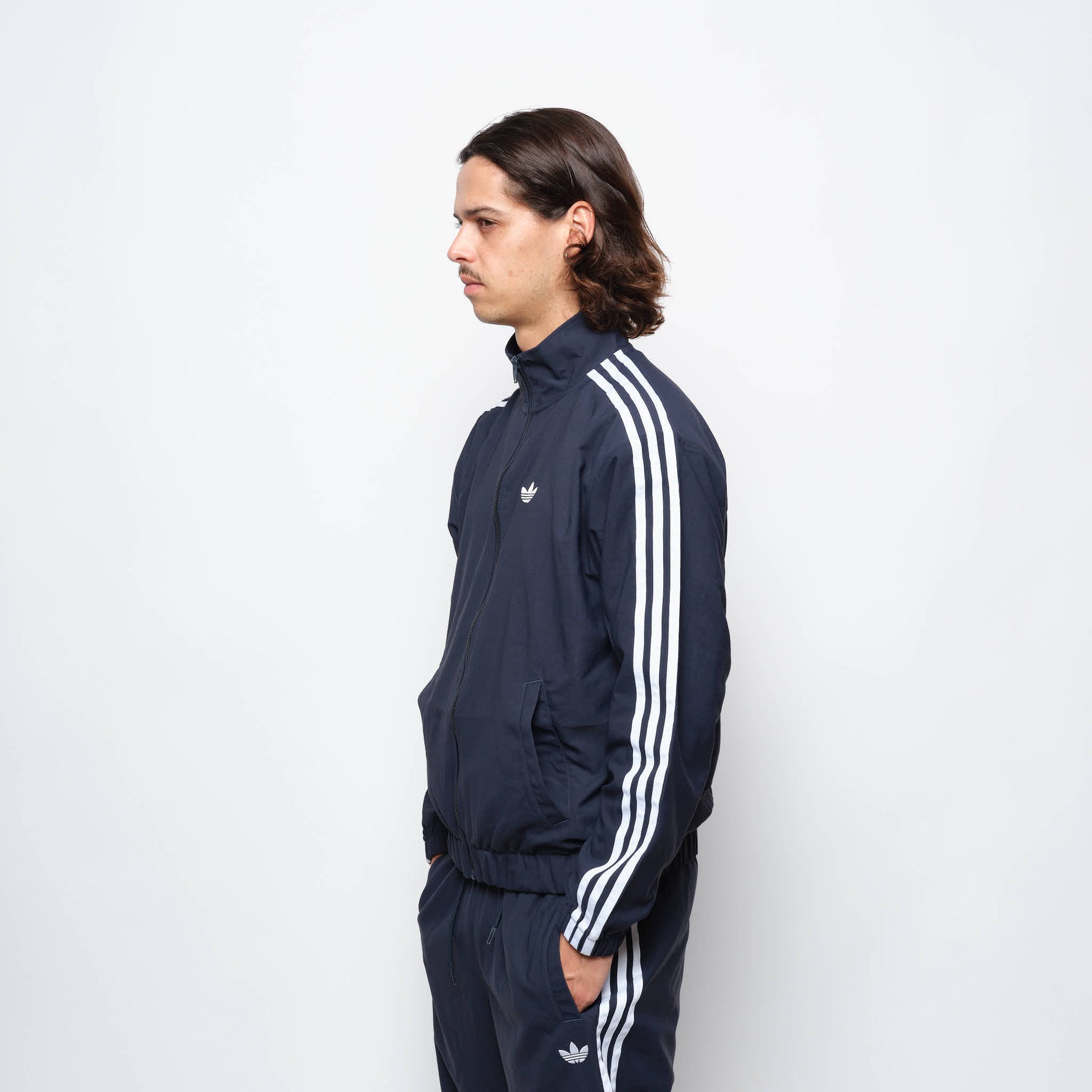 ADIDAS Skateboarding - Superfire Track Top Jacket (Aurora Ink/White)