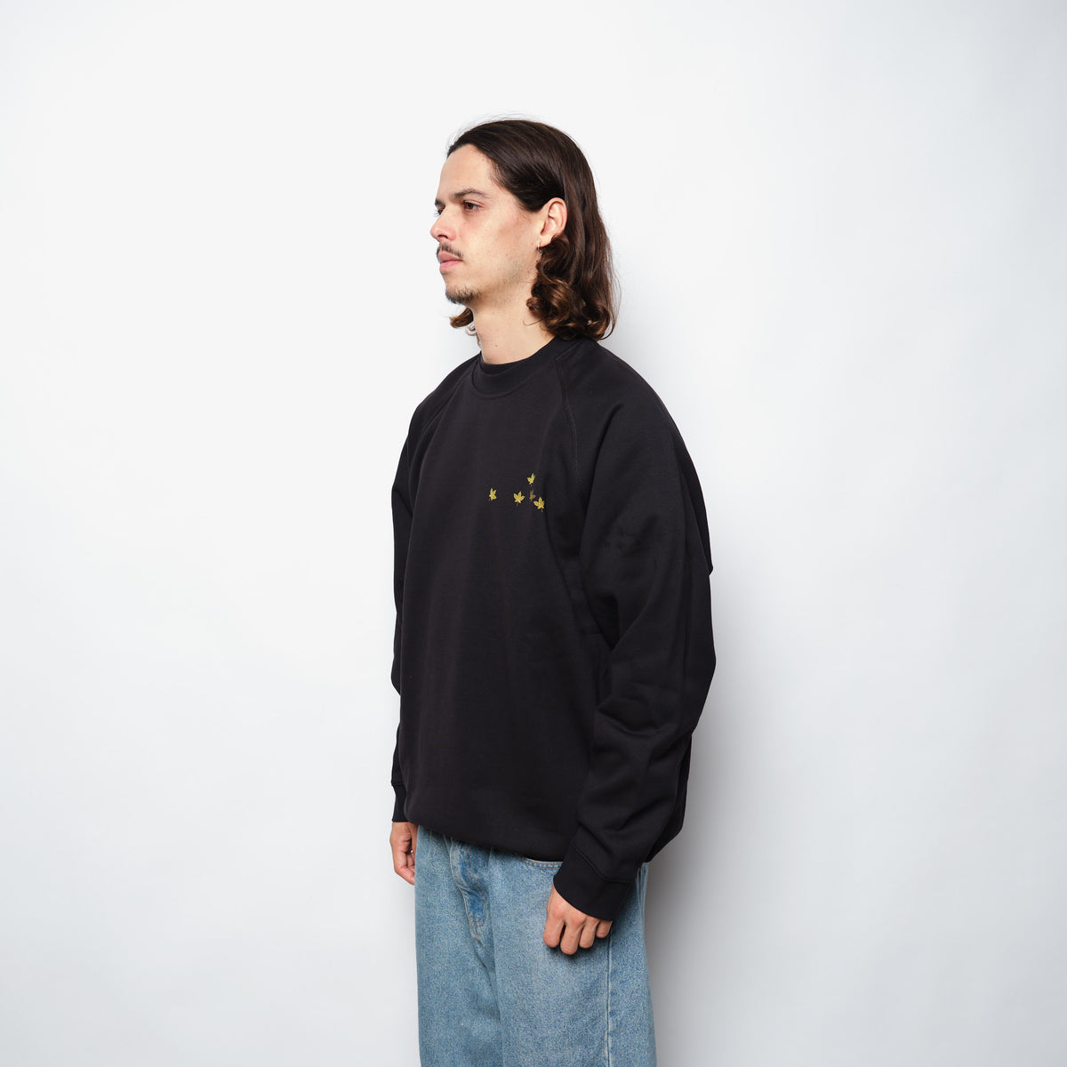 ADIDAS Skateboarding - Temple Of Skate Keep on Pushing Crewneck  Black