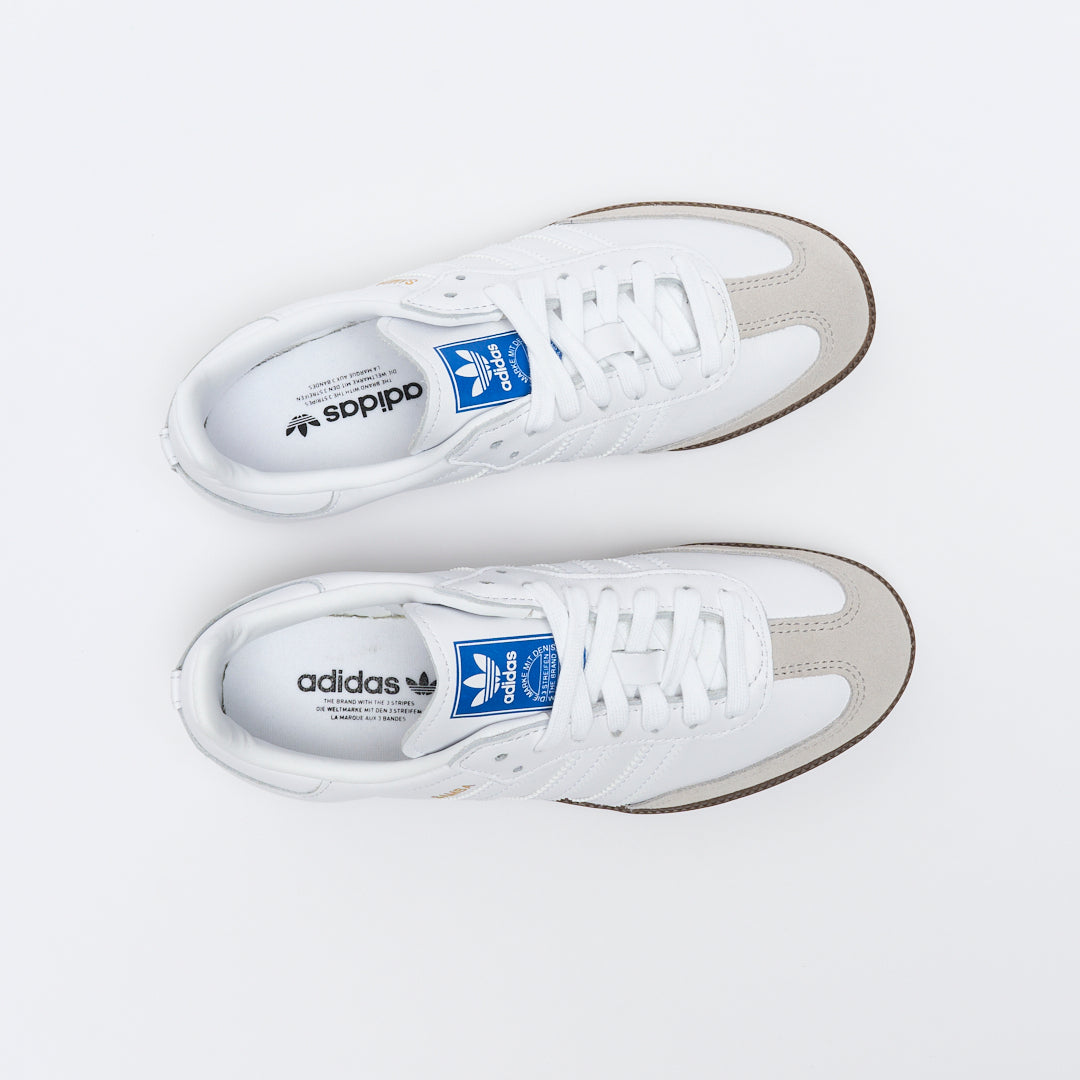 Adidas Originals - Samba OG (Cloud White/Cloud White/Gum)