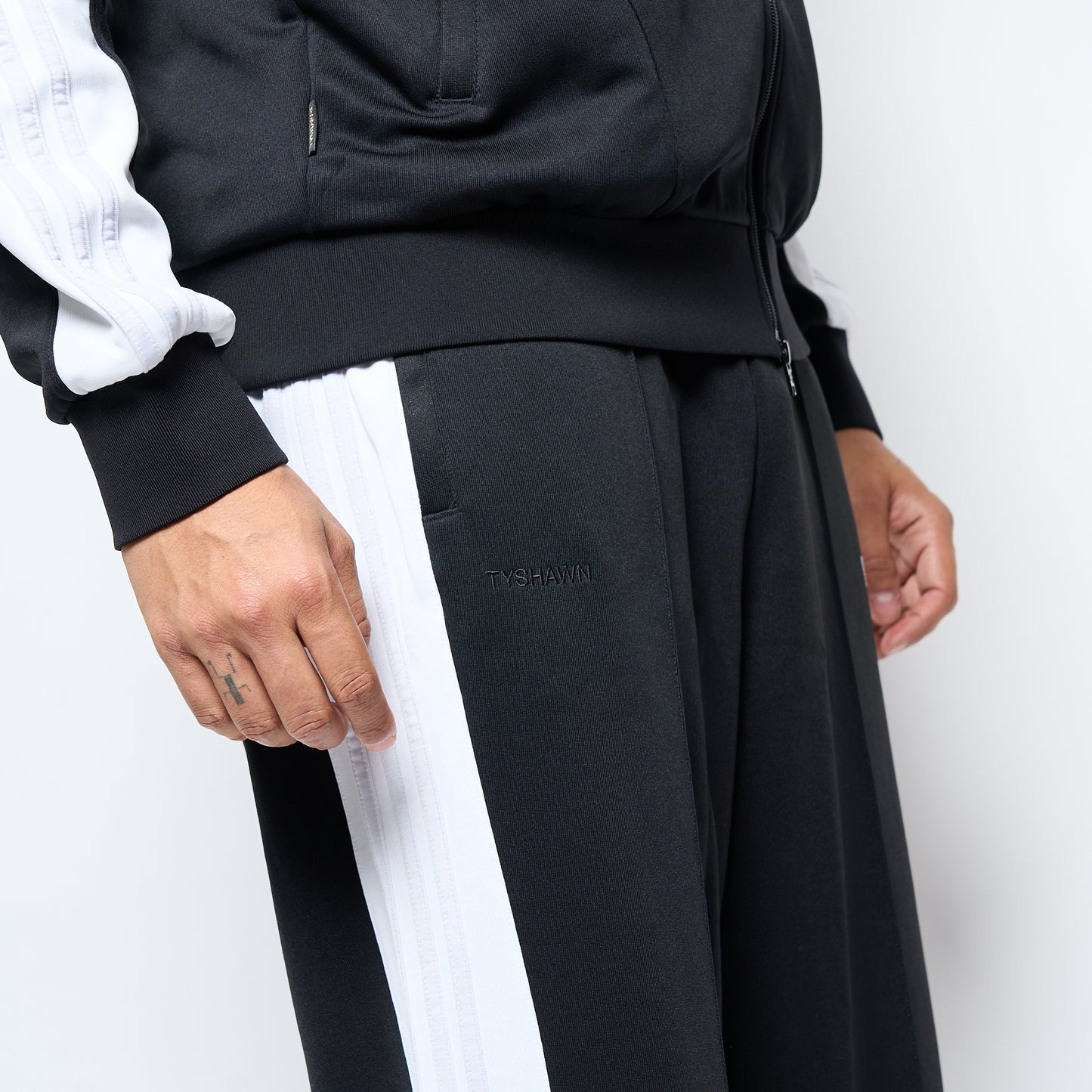 Adidas Skateboarding - Tyshawn Track Pant (Black/White/Grey)
