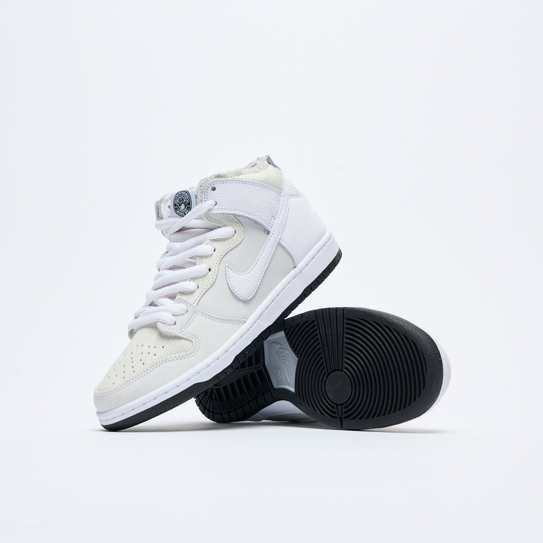 Anti-Hero Skateboards x Nike SB - Dunk High QS (White/White-Black)