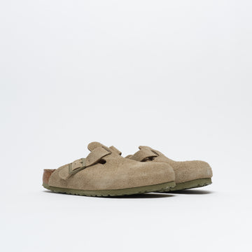 Sabots - Birkenstock Boston LEVE Narrow Fit Faded Khaki
