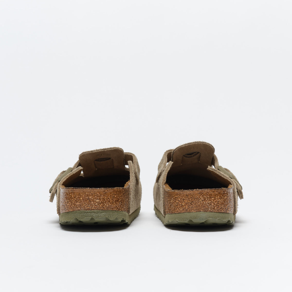 Sabots - Birkenstock Boston LEVE Narrow Fit Faded Khaki