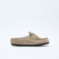Birkenstock - Naples Wrapped Suede Narrow (Taupe)