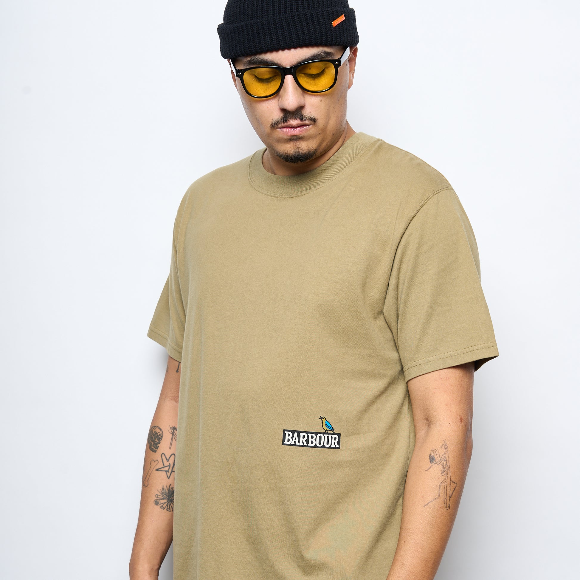 Barbour - Campbell OS Graphic T-Shirt (British Khaki)