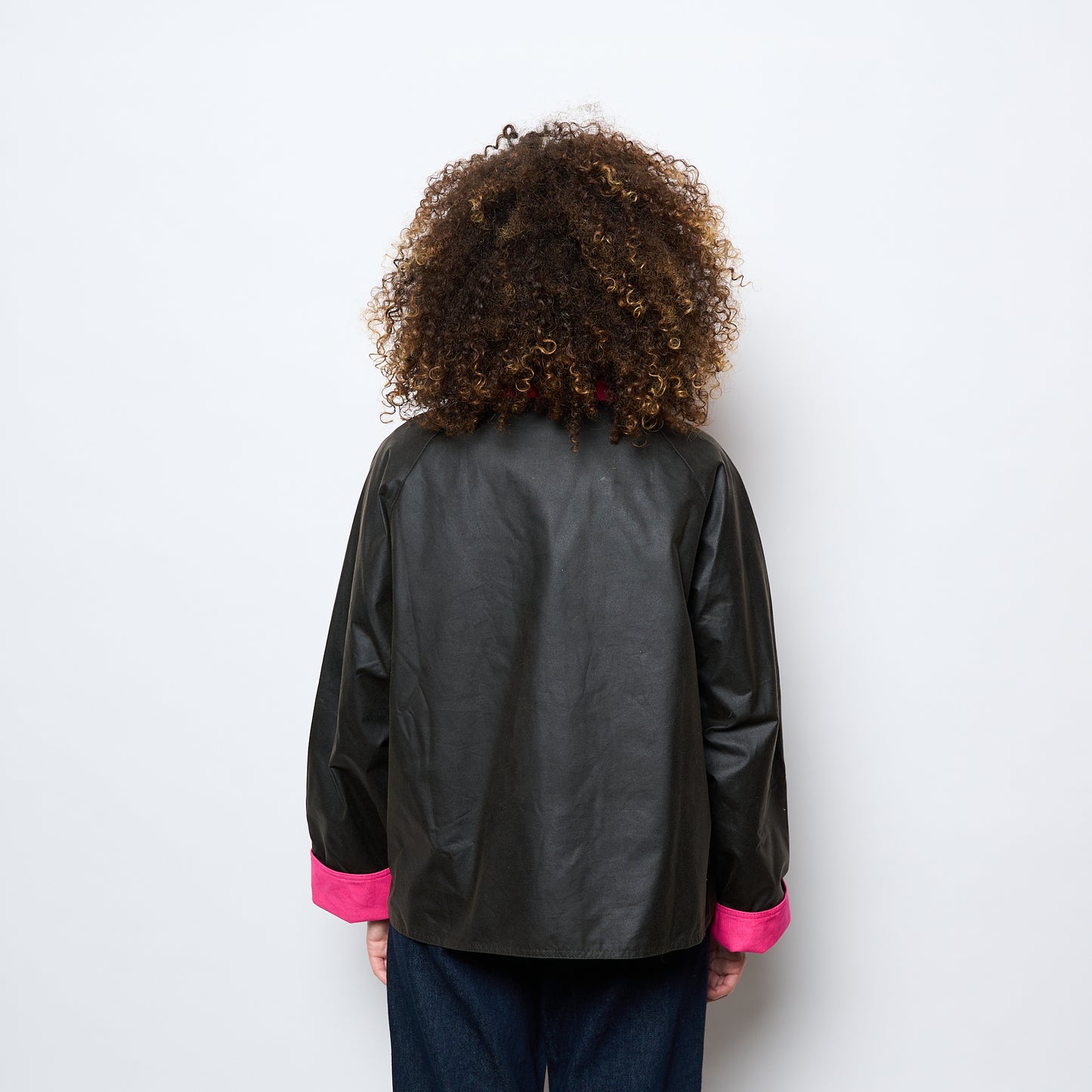 Barbour - Icons Spey Wax Jacket (Olive Classic/Fuchsia)