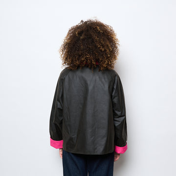 Barbour - Icons Spey Wax Jacket (Olive Classic/Fuchsia)