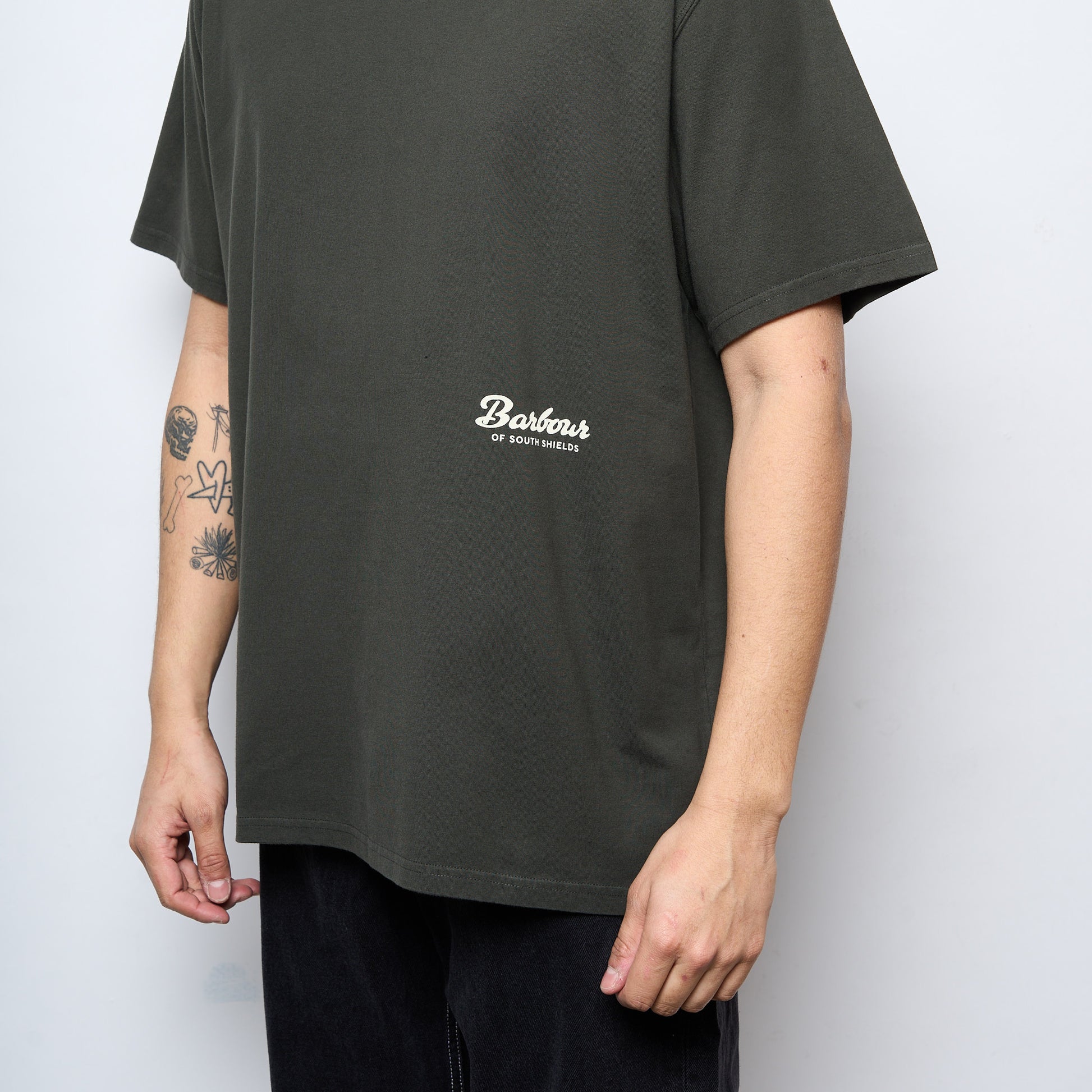 Barbour - Newclyde OS Fit Graphic T-shirt (Sage)