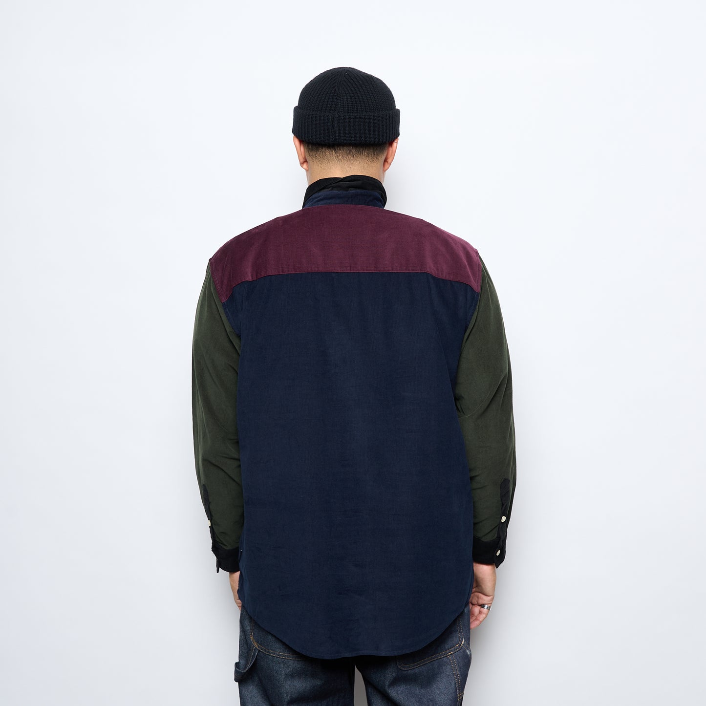 Barbour - Patchwok OS Cord Shirt (Navy)
