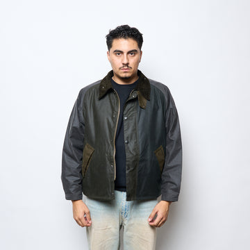 Barbour - Patchwork Transport Wax Jacket (Sage Multi)