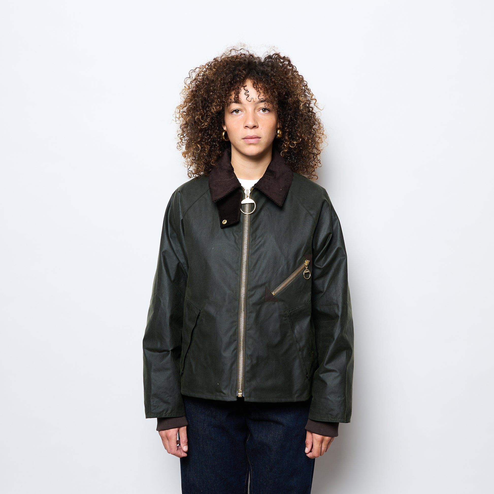 Barbour - Woman Arelene Waxed Jacket (Fern/Ancient Tartan)