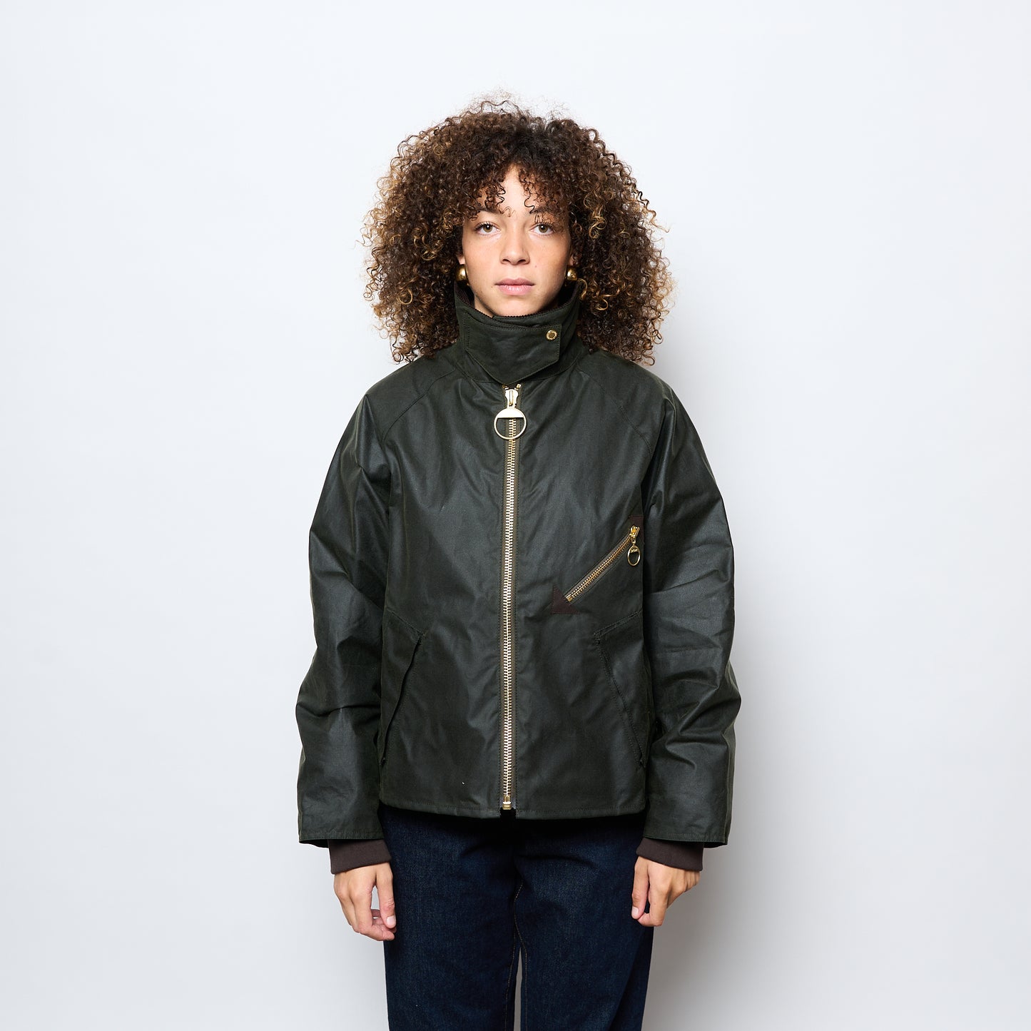 Barbour - Woman Arelene Waxed Jacket (Fern/Ancient Tartan)