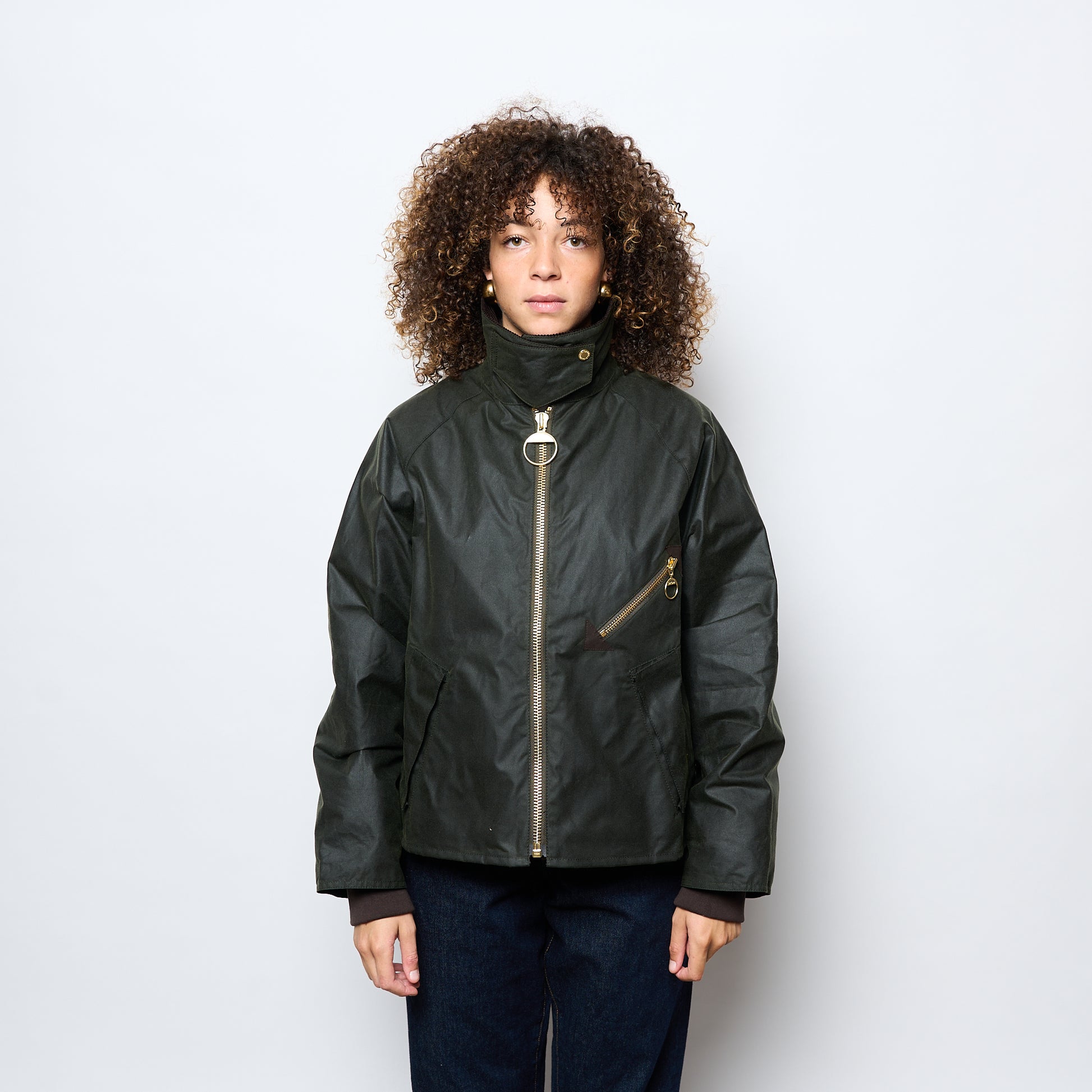 Barbour - Woman Arelene Waxed Jacket (Fern/Ancient Tartan)