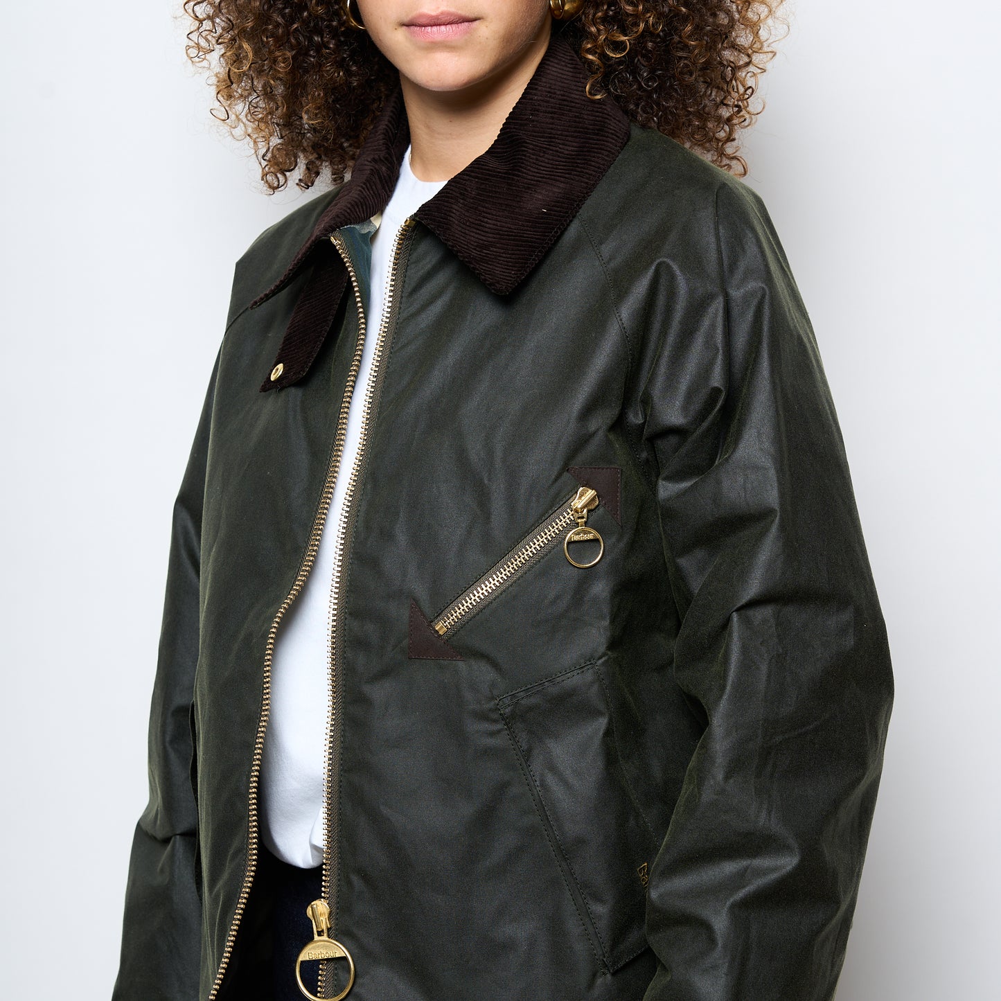 Barbour - Woman Arelene Waxed Jacket (Fern/Ancient Tartan)