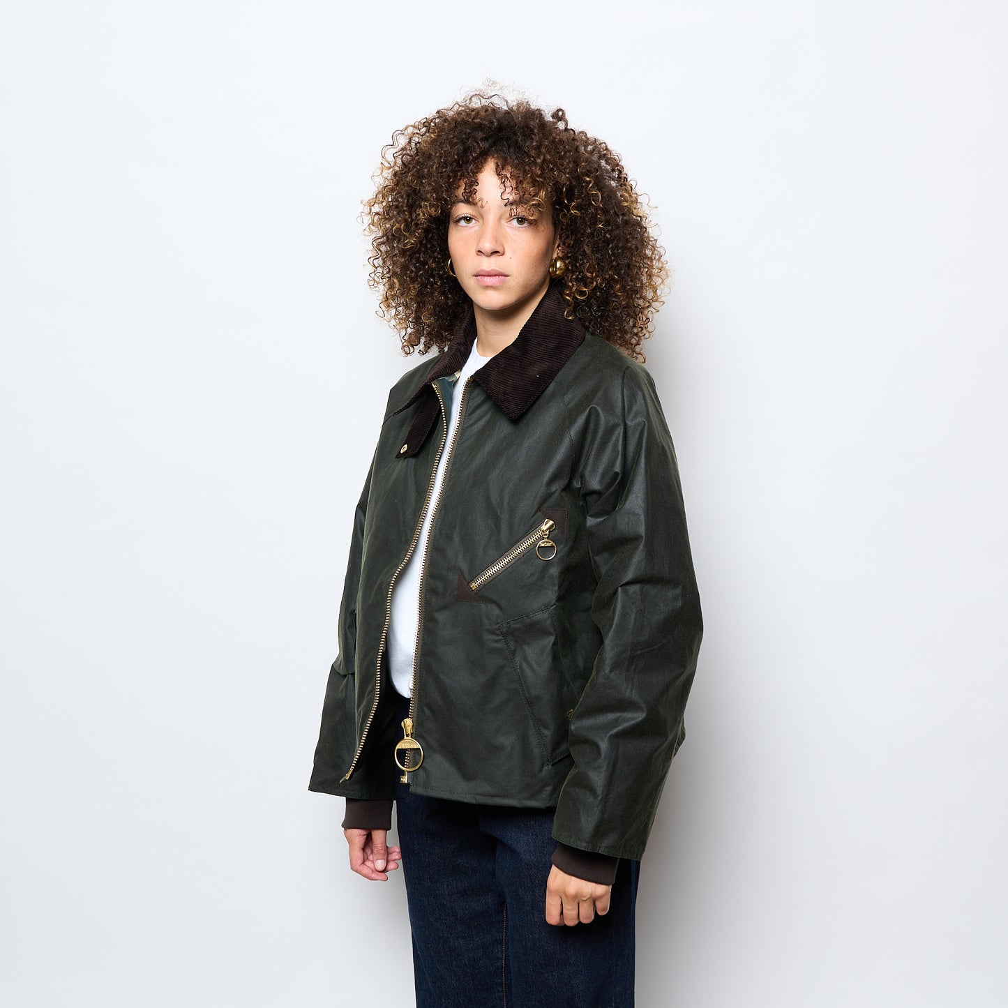 Barbour - Woman Arelene Waxed Jacket (Fern/Ancient Tartan)