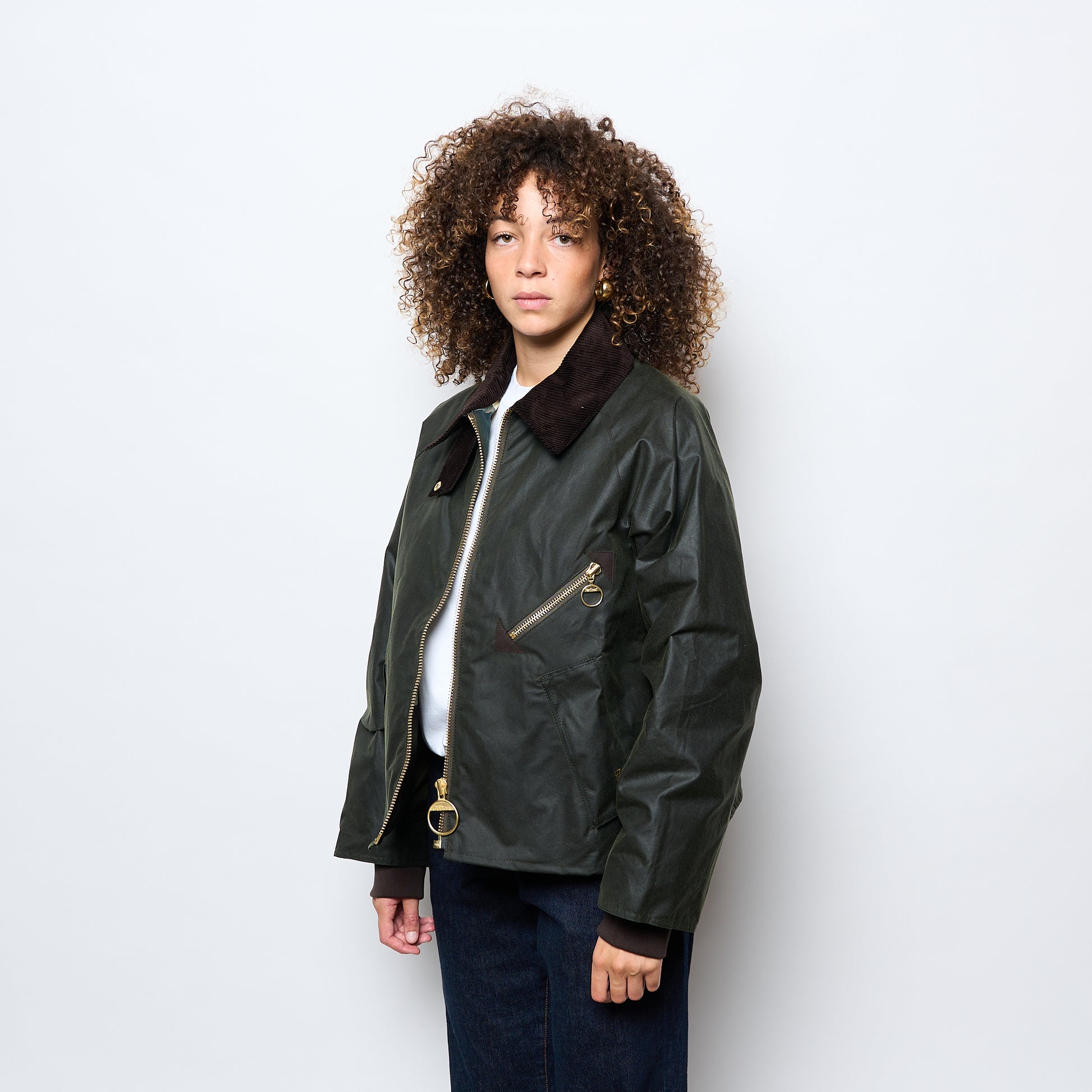 Barbour - Woman Arelene Waxed Jacket (Fern/Ancient Tartan)